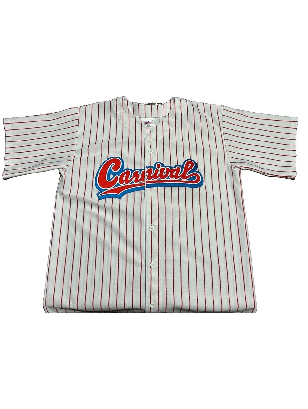 Vintage Teamwork Carnival Baseball Jersey XL 46-48 Possible Cruise Line VIFP